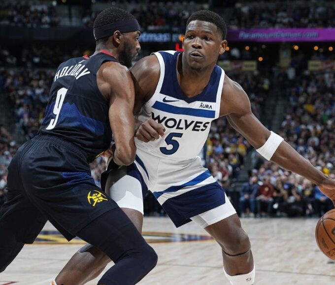 timberwolves vs denver nuggets match player stats